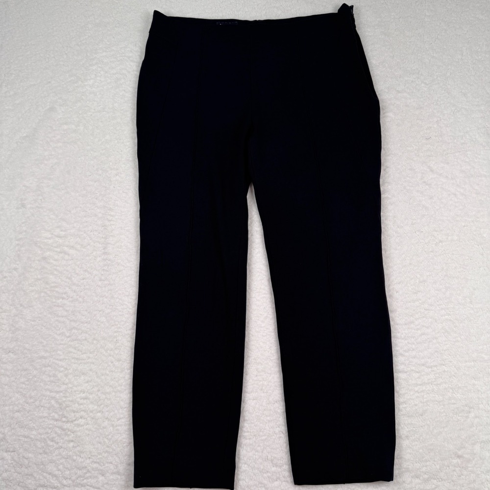 Escada Tuska‎ Pants Women's 42 (32x25) Cropped Black Stretch Office Career
